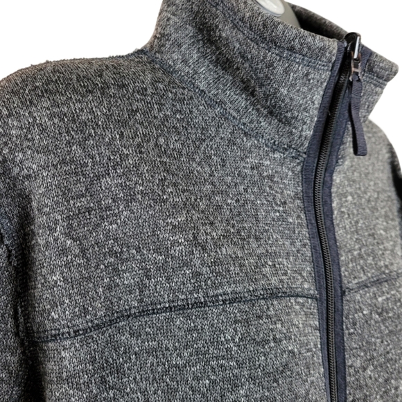 JOE FRESH Grey Zip Up Sweater Size L - Picture 4 of 7